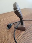 Vintage 1930s Art Deco Webster Chicago Harp Microphone Brown On Stand Rare Nr