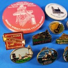 Lot Of 15 Wisconsin Souvenir Lapel Pins Lighthouse Door County Little House