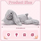 31 Inch Giant Bunny Stuffed Animal  Large Rabbit Plush Toy   Big Gray Bunny Plus