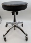 Vtg 1961 Reliance Koenigkramer Rolling Chrome Medical Adjustable Stool Chair