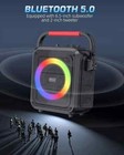 Bluetooth Karaoke Speaker With Two Wireless Karaoke Microphones  Pa System Speak