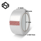 2  Heavy Duty 2 7mil Clear Shipping Packing Moving Tape  60 Yards Per Roll