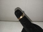 10k Yellow Gold Single Diamond Accent Toe Ring Sz 2 Adjustable