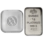 1 Gram Platinum Bar - Random Brand - Secondary Market - 999 5 Fine