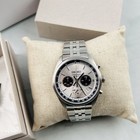 Seiko Essentials Men s Ssb425 Chronograph Quartz Watch Silver Dial 41 5mm New