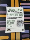 Jonathan Del Arco -   Rittenhouse Star Trek Tng Heroes   Villians Autograph