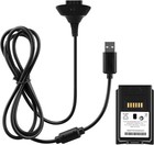 2 In 1 Charger Cable   Rechargeable Battery Pack For Xbox 360 Wireless Contro   