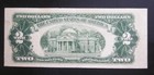1953 A  2 Dollars  star  Red Seal Banknote Legal Tender Fr 1510  Very Fine  Note