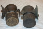 2 Vintage Brass Justrite Miners Carbide Lamp Collectible Coal Miners Light