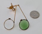 Vintage Bausch   Lomb Clip-on Loupes Magnifying Glasses Green Tinted 4x And 7x