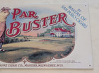 Par Buster Golf Golfer San Puro Cigars Milwaukee Wi Tin Metal Sign 16 x9 5 