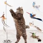 Simulation Cat Toy Set Interactive Cat Toys For Indoor Cats Cat Feather Toy