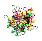 50pcs pack 1 32oz Lead Jig Head Fishing Hooks Crappie Lures Bait Tackle Jigs Usa