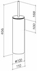 Dornbracht Toilet Brush Set Wall Model In Matt Black 83910979-33  rrp   740  