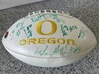 2010 Oregon Ducks Rose Bowl Team Autographed Football  signed At Disneyland 