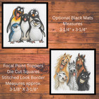 Silly Animals Selfie Die Cut Card Toppers Card Making Supplies Junk Journal Tags