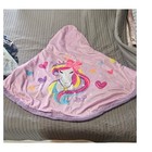 Jojo Siwa Girls Pink Unicorn Hooded Cape Wrap Wearable Sherpa Blanket One Size