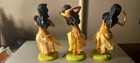 Hawaiian Hula Girl Set Bobble Figure Dancer Aloha Nodder Dashboard 3 Girls