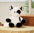 18    Glowing Cow Plush Stuffed Animal Light Up Led Soft Cuddle Toy Night Light