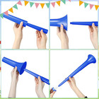 4 Pcs Blue Stadium Horn For Adult  21 Inch Vuvuzela Plastic Collapsible Cheering