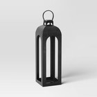 Pillar Cast Aluminum Outdoor Lantern Candle Holder - Threshold