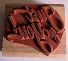 Wood rubber Stamp Just For You 