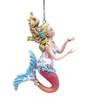 Blonde Mermaid Coastal Nautical Beach Tropical Decor  Keepsake Xmas Ornament