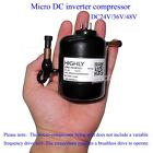 Dc24v 36v 48v Quiet R134a Refrigeration Inverter Mini Compressor 2400-3600rpm Fy