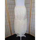 Vtg 80s Half-slip Underskirt Petticoat White Lace Third Street Sportswear Cheer