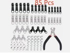 85pcs Fix A Zipper Removable Zip Slider Rescue Instant Repair Kit Replacement   