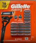 Gillette Fusion 5 Razor Blades Refill Cartridges For Men - 16 Count