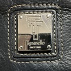 Tignanello Women   s Black Logo Checkbook Wallet Id Window Card Slots Zip Coin