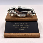 Vintage 1960 Cub Scout Pack Pinewood Derby Heat Winner Trophy Boy Scouts A500