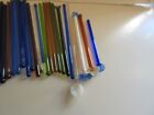Large Lot Of 43 Glass Swizzle Sticks