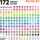 172 Colored Pencils  Soft Core Color Pencil Set For Adult Coloring Books Artist 