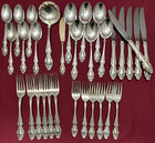 32 Pc Service For 6 Baroque Rose Silverplated Flatware Set  1881 Rogers Oneida