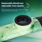 Jade Style Kazoo  Adjustable Tone Professional Abs Resin Kazoo With Green 