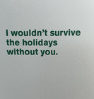 Hallmark Christmas Card W  Envelope    Funny