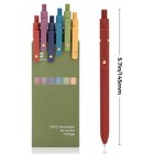 Ddaowanx Gel Pens 6 Pcs 0 5mm Quick Dry Black Ink Pens Fine Point Smooth Writing