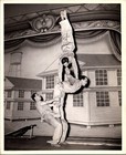 The Allon Trio Vintage 1943 Military Vaudeville Show  8 x10  B w Photograph