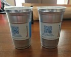 Set Of 2 Coors Light Summer Chill 2022 Aluminum Cup 20oz Brand New 