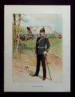 Military Doctor  British Army Original Antique Military Print  Lithograph C 1890
