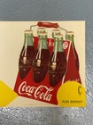 1947 Coca Cola Paper Store Banner Sign Bottle Carrier Vintage Advertising