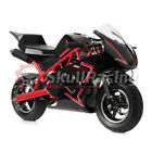 Skullracing Gas Powered Mini Pocket Bike Motorcycle 50rr  red 