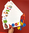 Wooden Alphabet Letter Spelling Puzzle  Educational Kids Matching Game