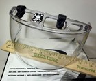 Oakley Hockey Clear Straight Visor 8 Inches Wide Used Good Condition W  Box 2013