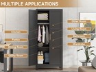 Metal Wardrobes Closet Cabinets Clothing Storage Cabinets Freestanding Wardrobe