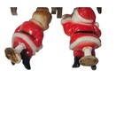 Mid Century Plastic Santa And Mrs  Claus Vintage Christmas