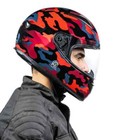 Fits Royal Enfield   Street Prime Crackling Camo Helmet  -with Express Shipping