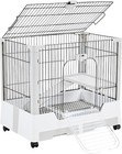 30   Small Animal Cage 2-level Open Top Rabbit Cage On Wheels With Pull-out Tray